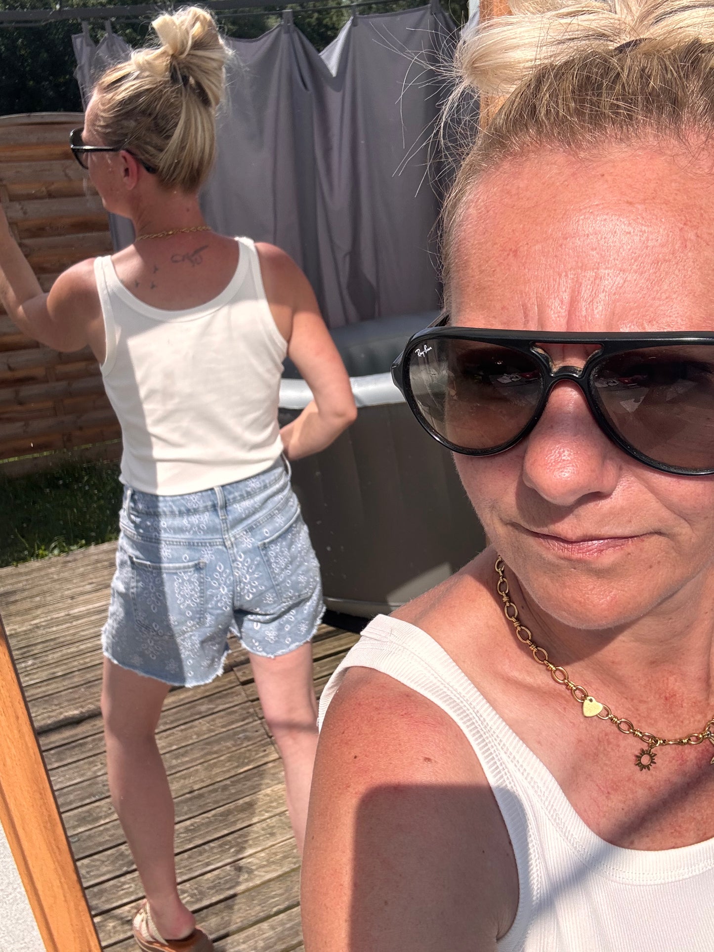 Short en broderie