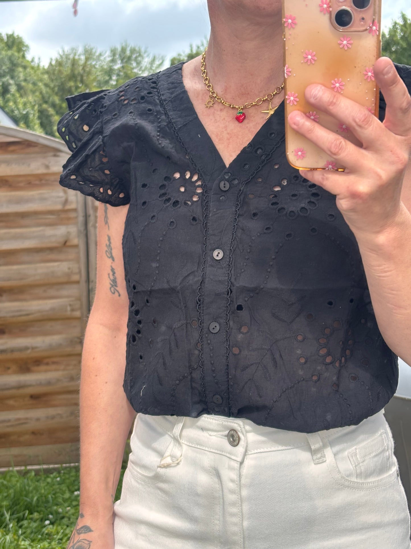 Chemise broderies