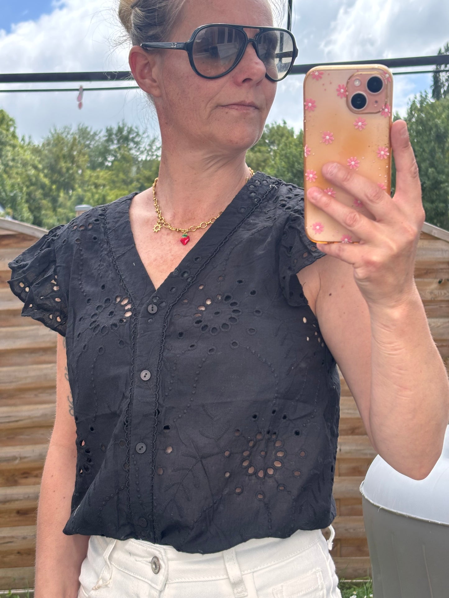 Chemise broderies